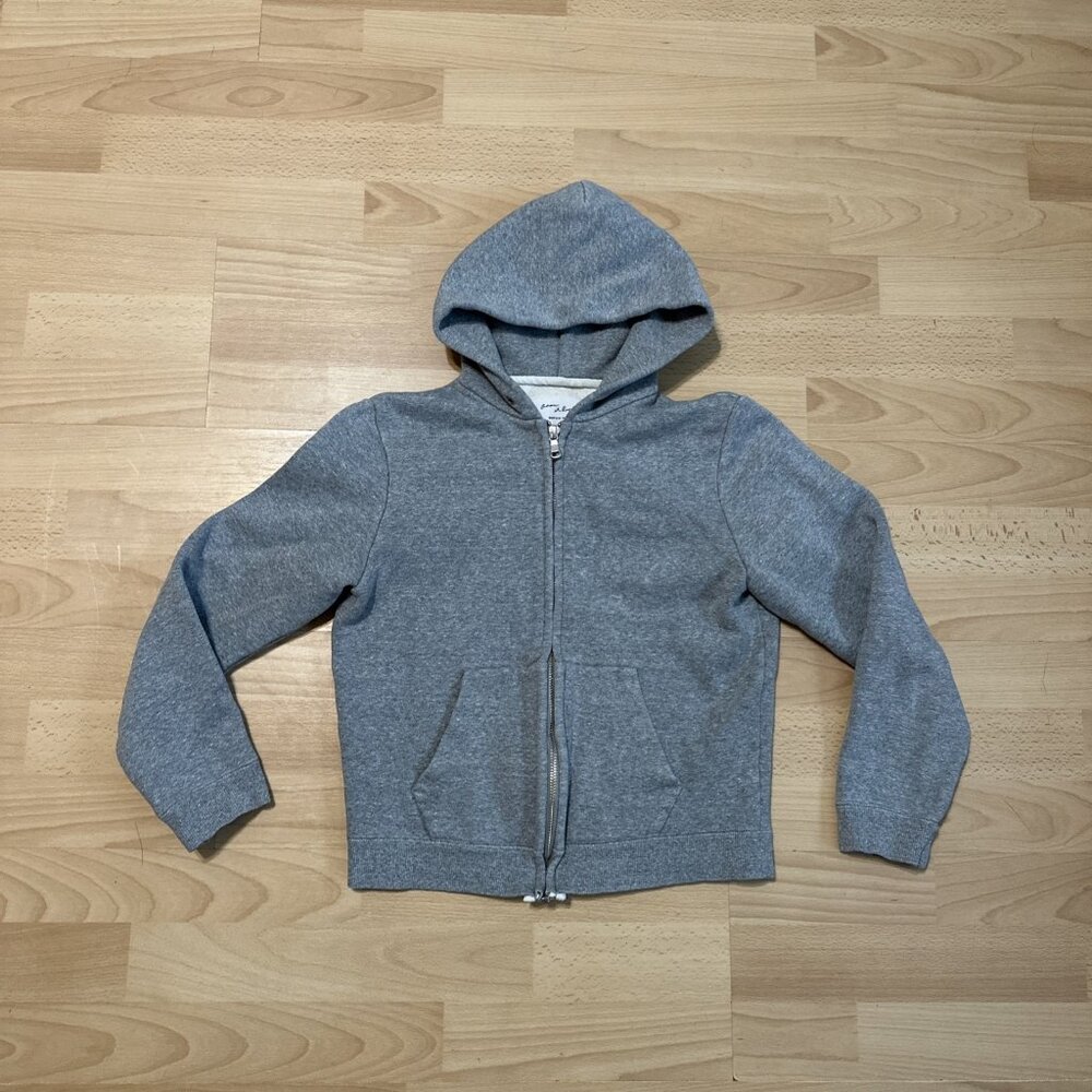 Adam Et Rope Zip Up Gray Kids Heavy Hoodie Size 38 / Small Made In Japan